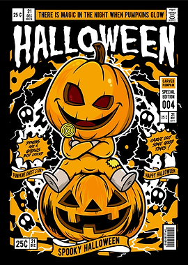 halloween comic cover