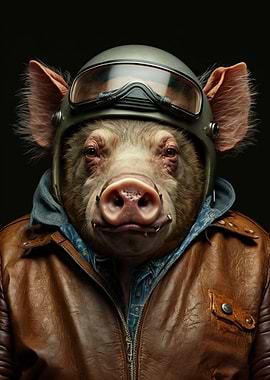 Biker Pig
