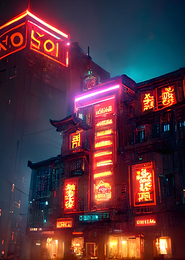 Asian Neon Lights