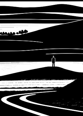 LANDSCAPE BLACK AND WHITE