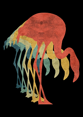 Flamingo Retro Vintage