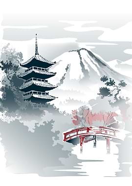 traditional Japanese templ