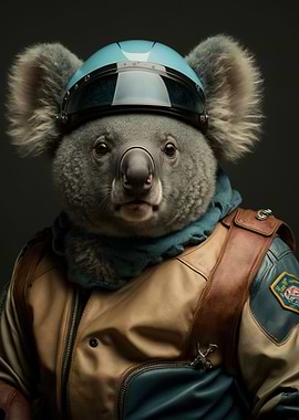 Biker Koala Bear