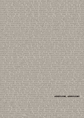 Absolom Absolom Book Text