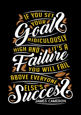 If you set your goals