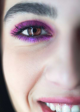 Close up of smiling face