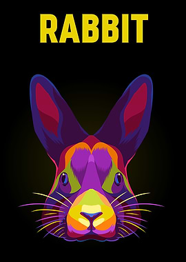 Rabbit Popart colour