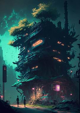 Cyberpunk Studio Ghibli 3