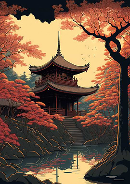 Japanese Autumn Painting