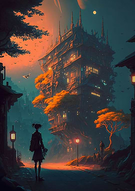 Cyberpunk Studio Ghibli 1