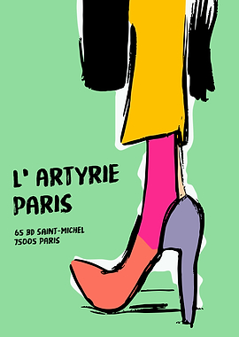 Paris Fashion Store Poster