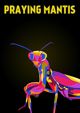 Praying Mantis popart