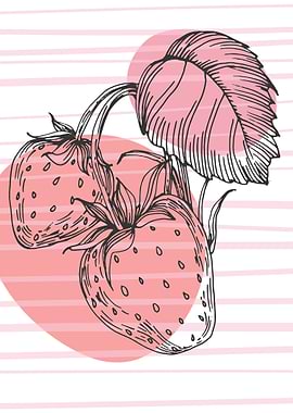 Strawberry Art Print