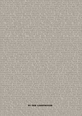 To The Lighthouse Text