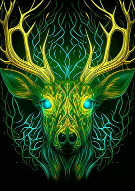 Deer head Fantasy art