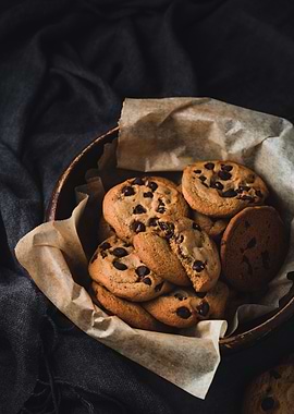 Choc Chip cookie basket