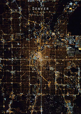 Denver at night