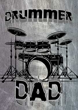 DRUMMER DAD METALLIC