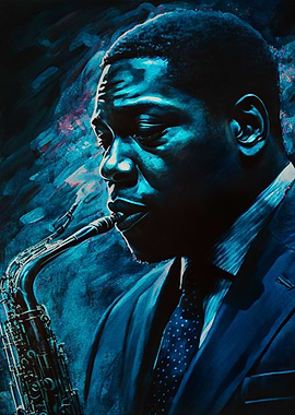 Playing Saxophone Music