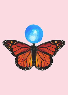 butterfly bubblegum animal