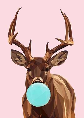 Elk bubble gum animals