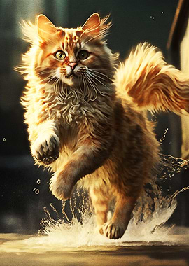 Jumping Cat