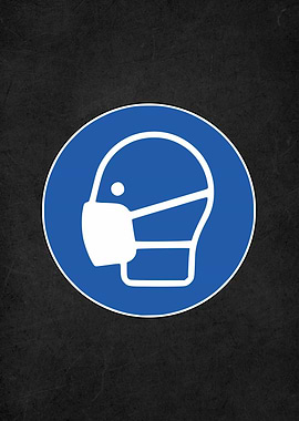 wear mask warning sign