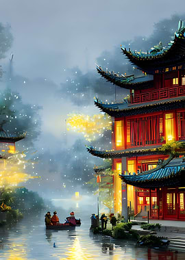 A quiet asian villages