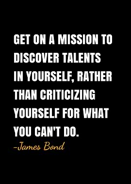 James Bond quote