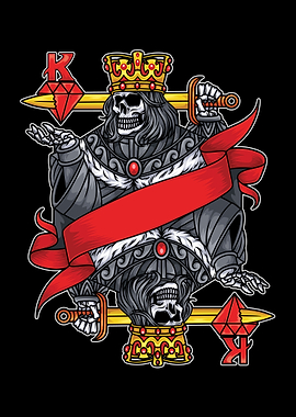 King Card Illustration