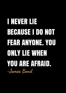 James Bond quote