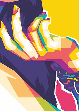 Female Finger Popart