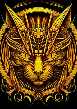 Fantasy Cat Japanese art