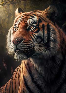 Tiger in the forest