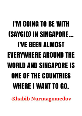 Khabib Nurmagedov quote