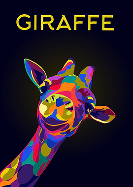 Curious Giraffe popart