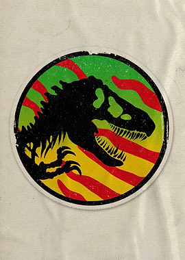 Jurassic Striped Logo