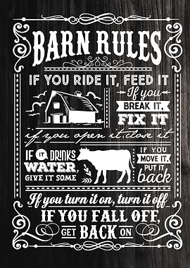 Farmhouse Barn Rules