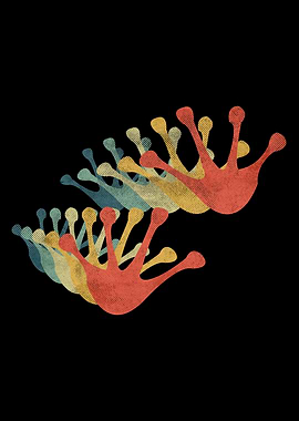 Frog Footprint Tracks