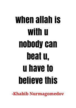 Khabib Nurmagedov quote