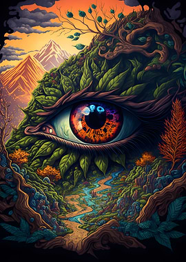 Psychedelic Eye of Nature