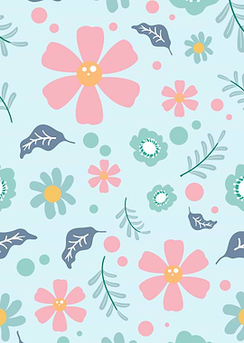 simple cute flower pattern
