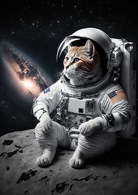 Space Cat Astronaut