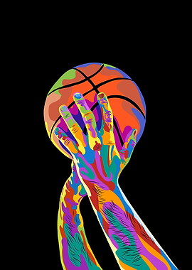 Basketball in pop art