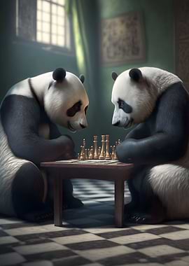 Pandas playing Chess