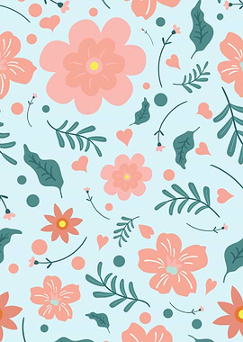 simple cute flower pattern