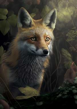 Fox in the forest