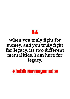 Khabib Nurmagedov quote