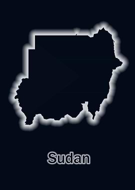 Sudan map glow