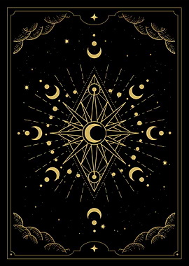 Tarot moon geometry